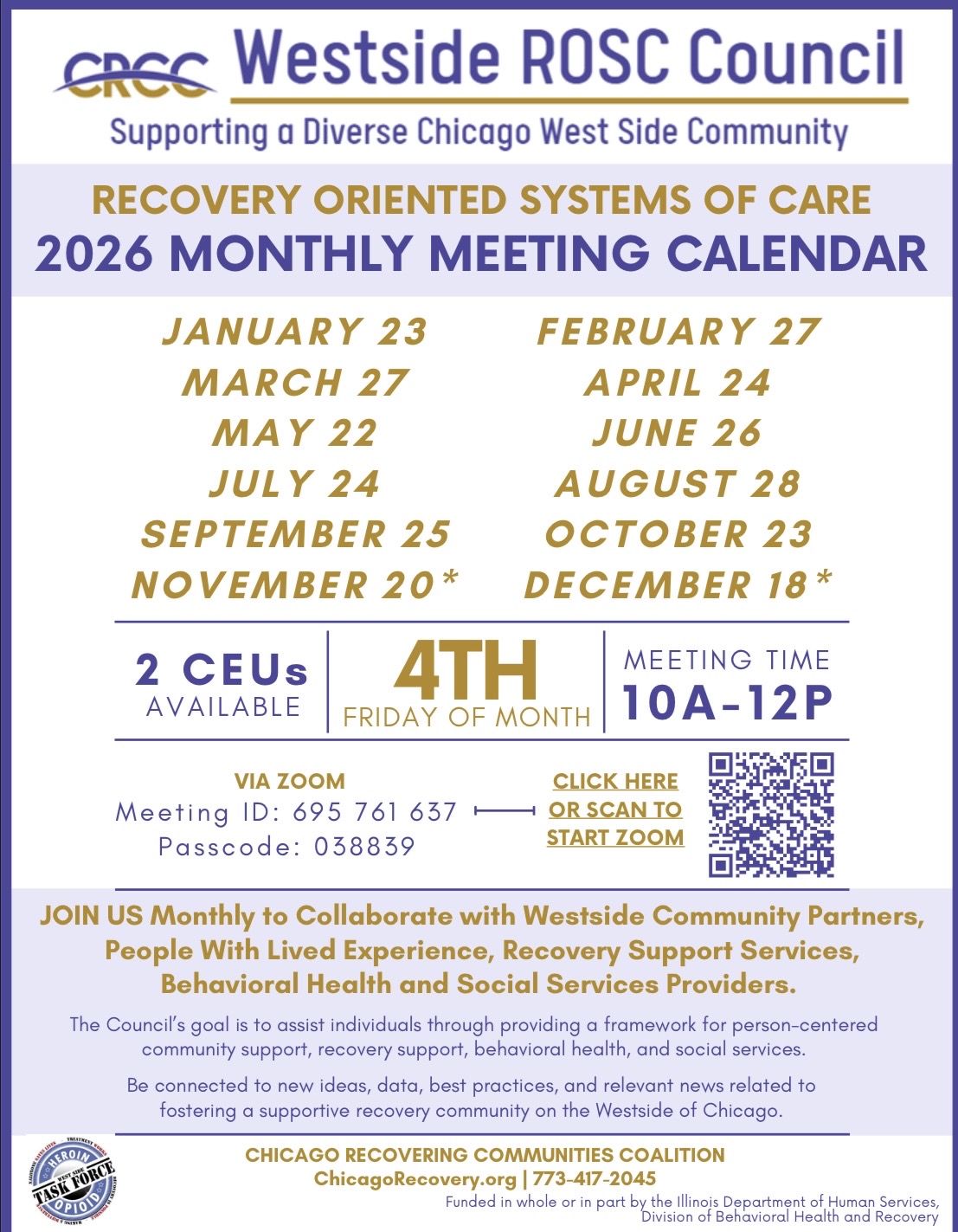 Westside ROSC Council Meetings