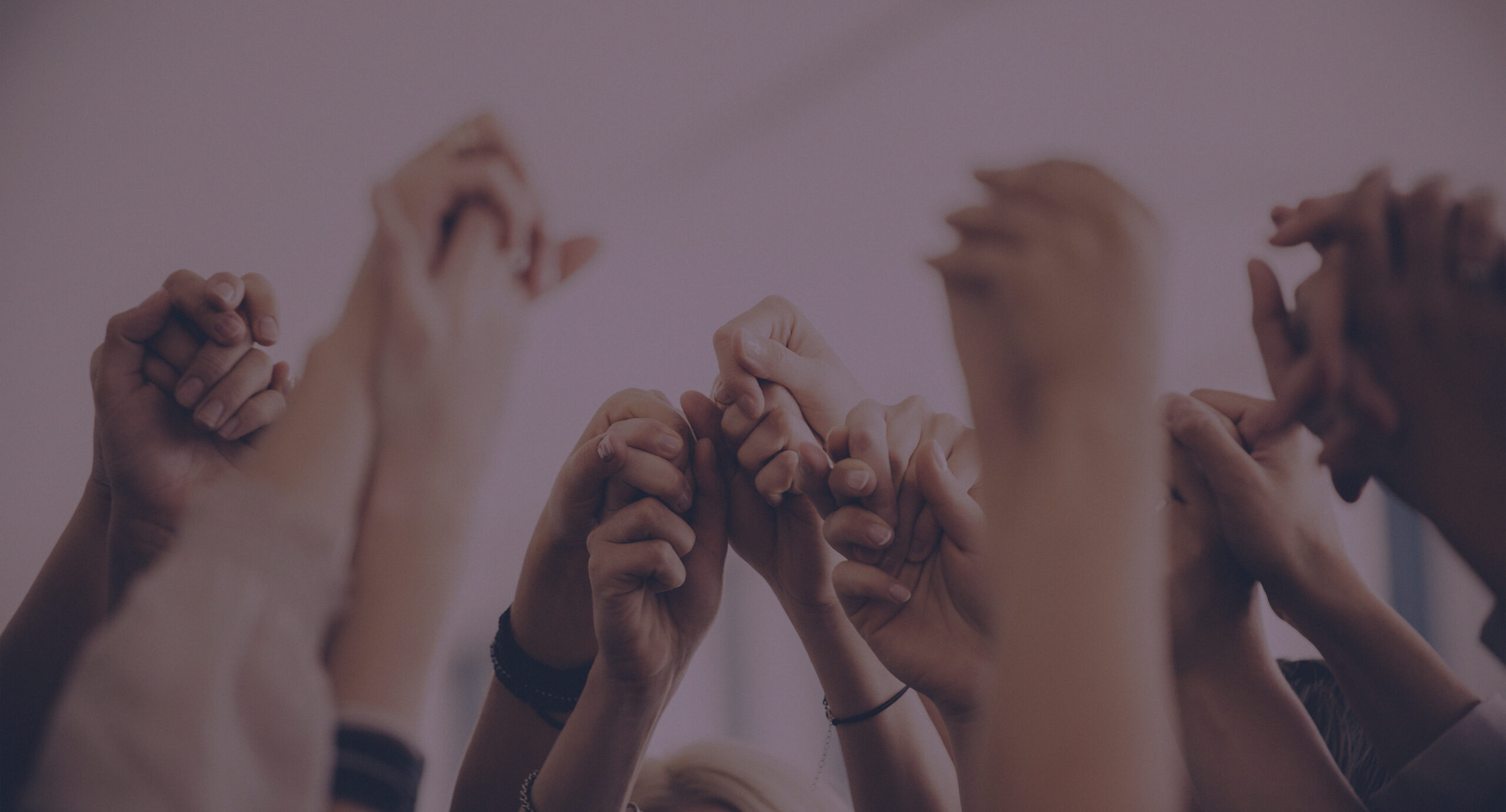 Hands joined in support